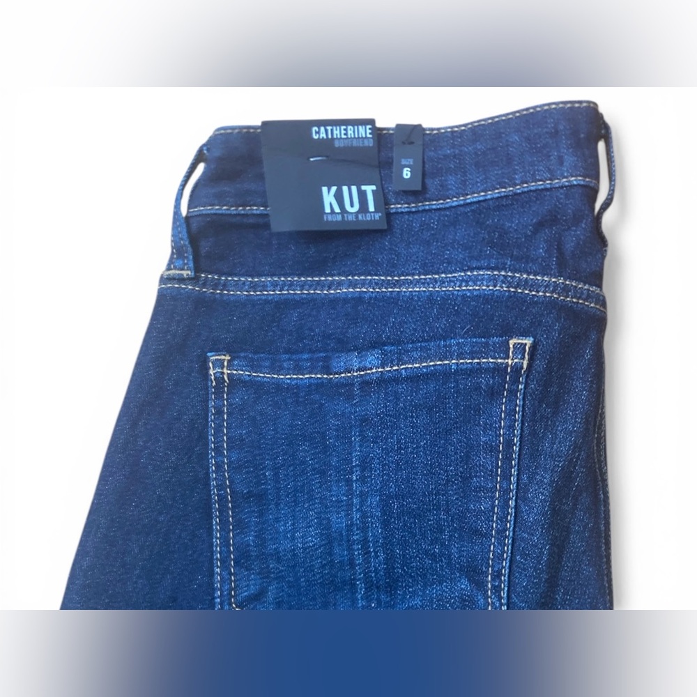 Kut from the Kloth Women’s Catherine Boyfriend Jeans Size 6 NWT Cropped Denim - Picture 3 of 9